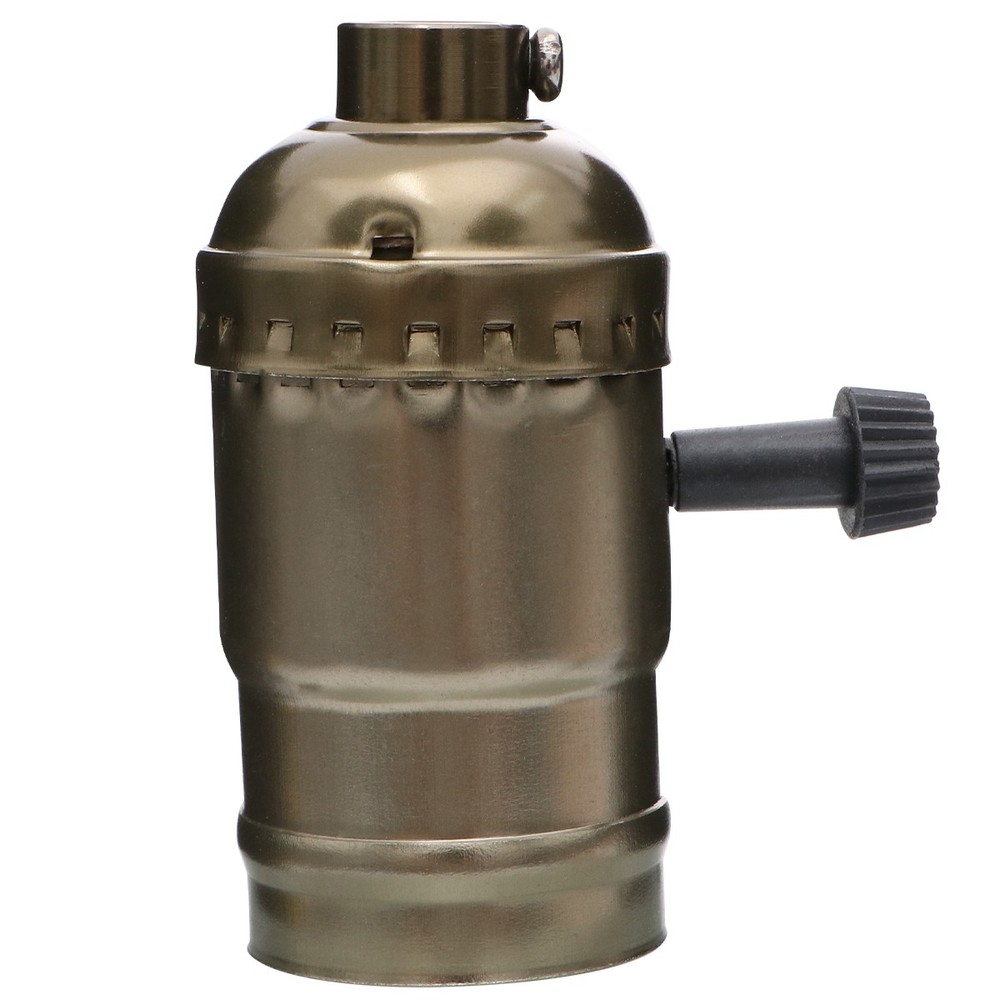 E26 Screw Socket Lamp Holder with On/Off Rotary Switch Edison Screw Light Base