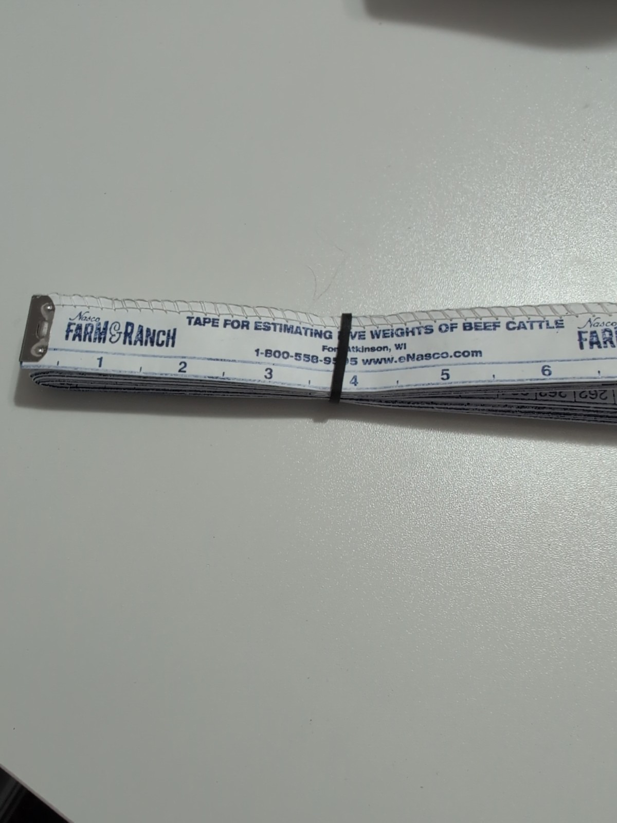 Beef Weigh Tape, Nasco 44551C, New (Older Packaging / No Outer Plastic Bag)