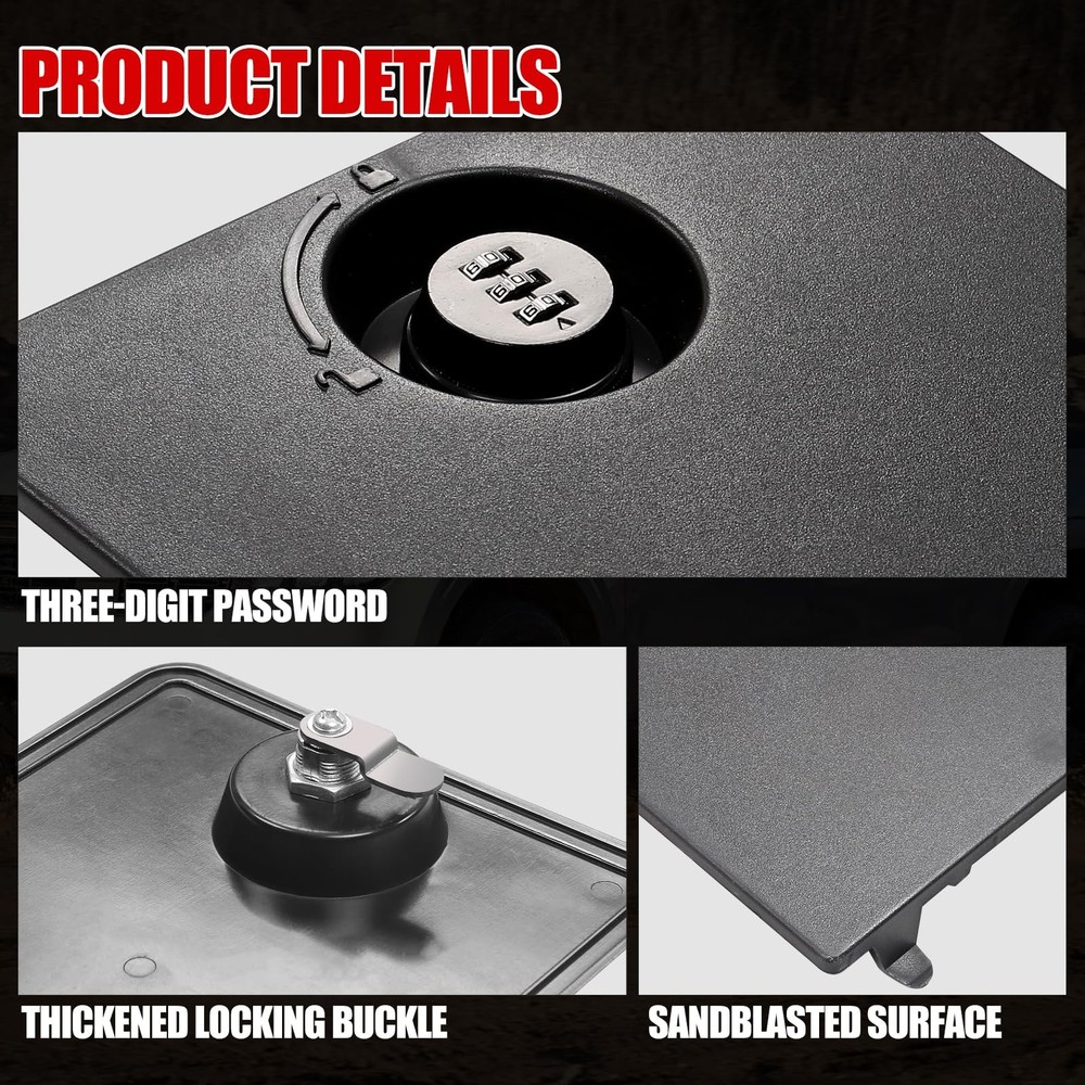 Mabett Bed Storage Bin Cover with Code Lock Compatible with Ford Maverick 202...