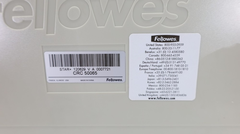 Fellowes Star+ 150 Manual Comb Binding Machine White 500650