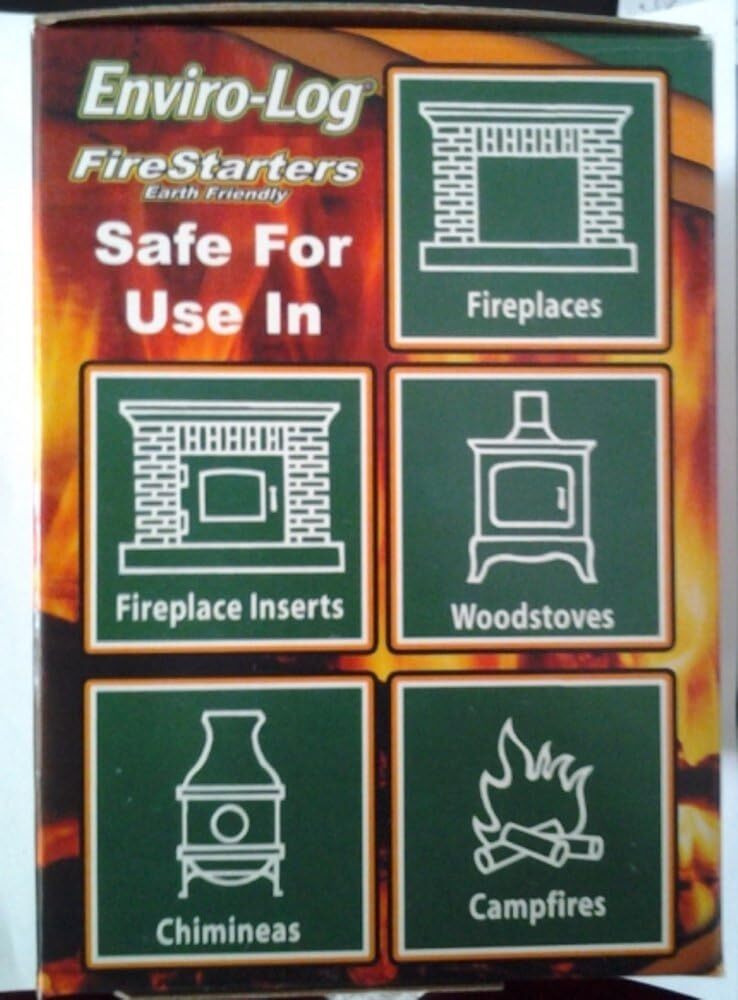 NEW Enviro-Log Environment Friendly Firestarters 2 PACK (48 Firestarters) for Fi