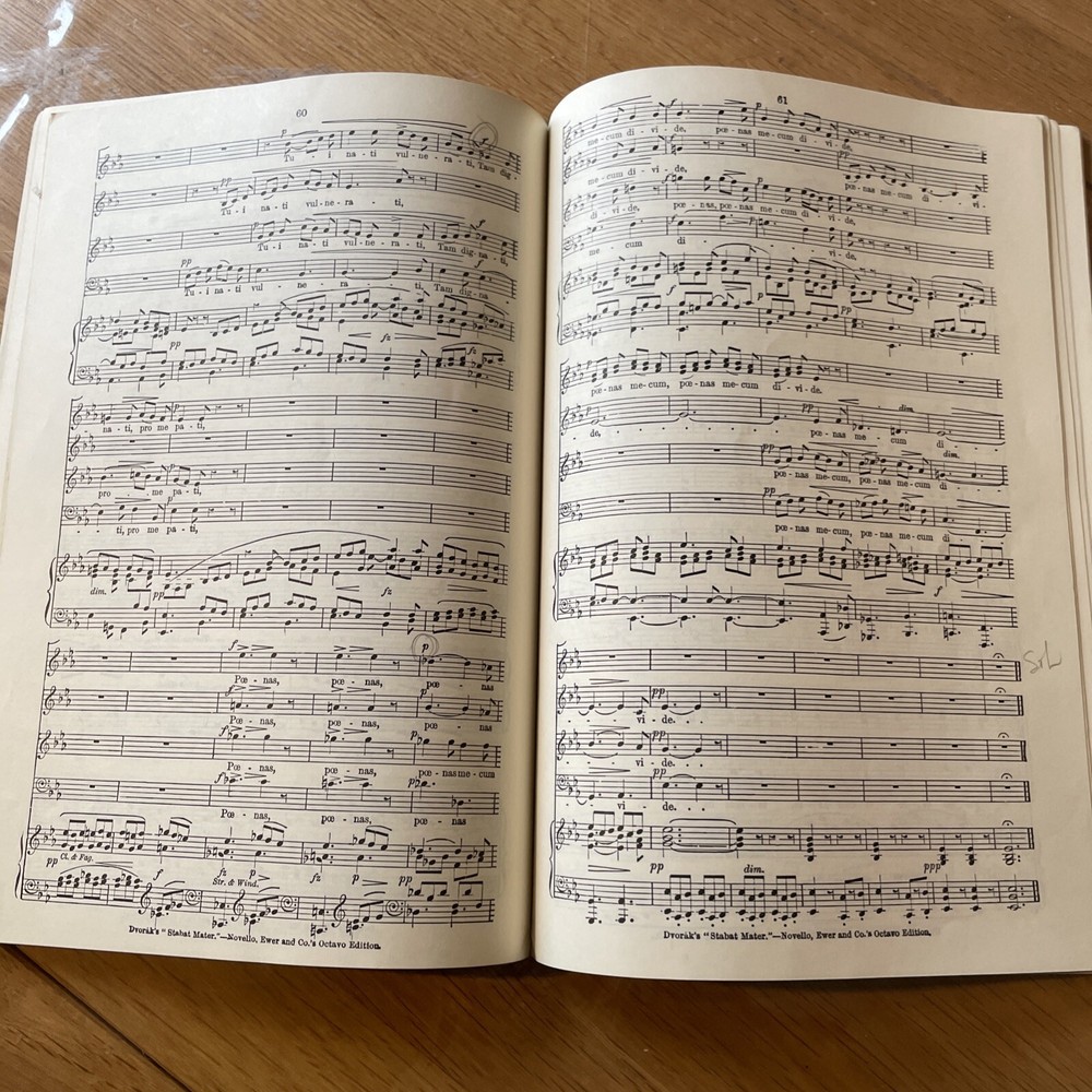 Dvorak Sabat Mater Vocal Score