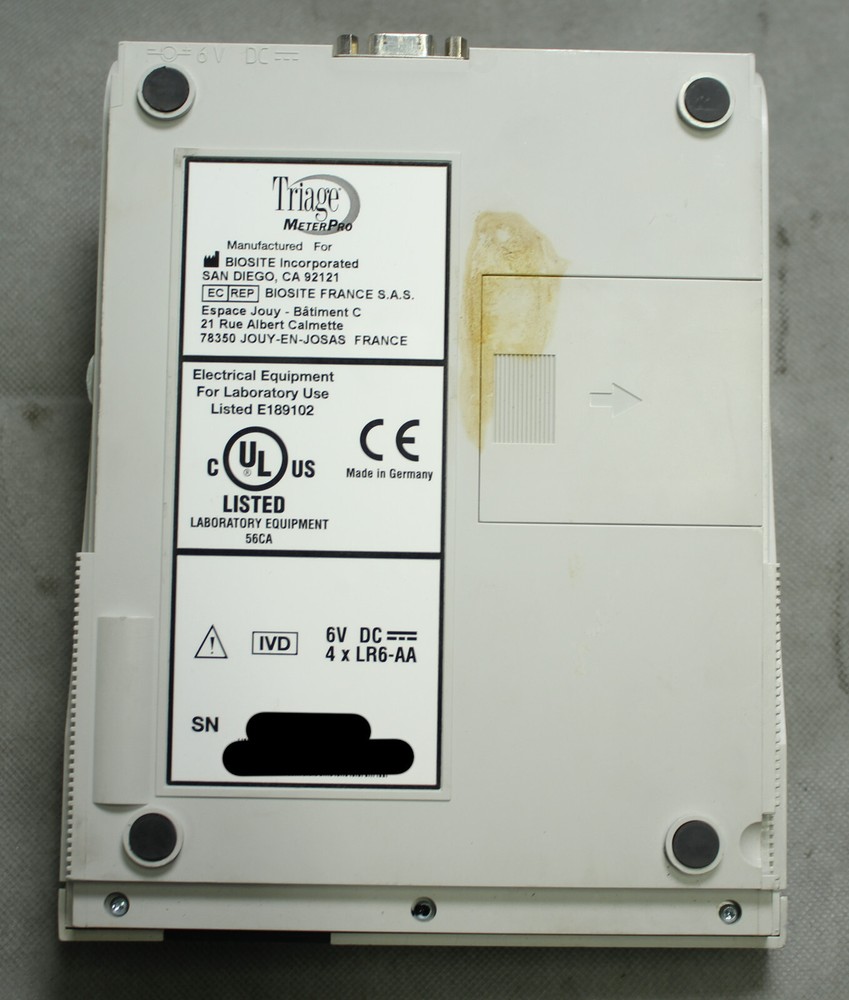 BIOSITE TRIAGE METER PRO Chemistry Analyzer Unit Only