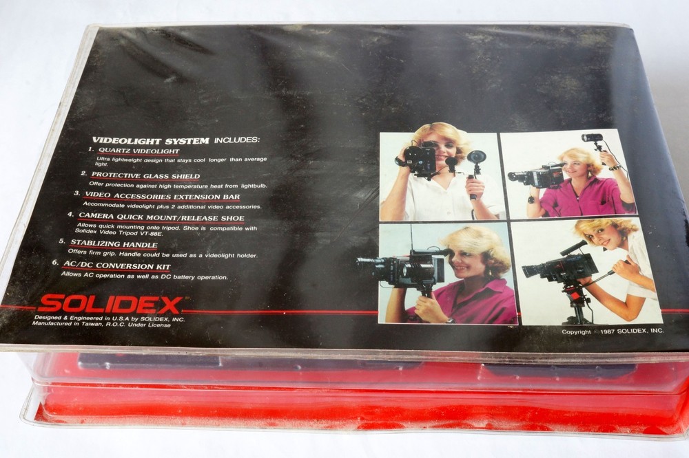 Solidex Magicool Model VL-9100 Compact Quartz Camcorder Video Light System New