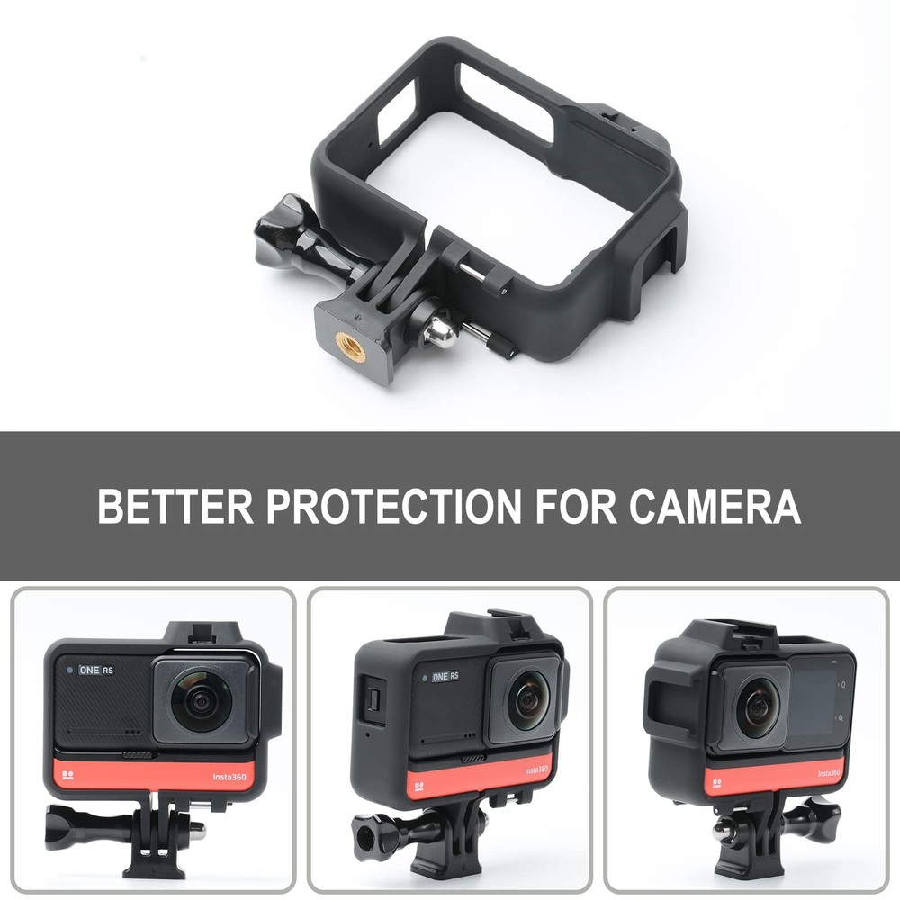 Mounting Bracket Protective Case Cage Mount Fits Insta360 ONE RS Frame
