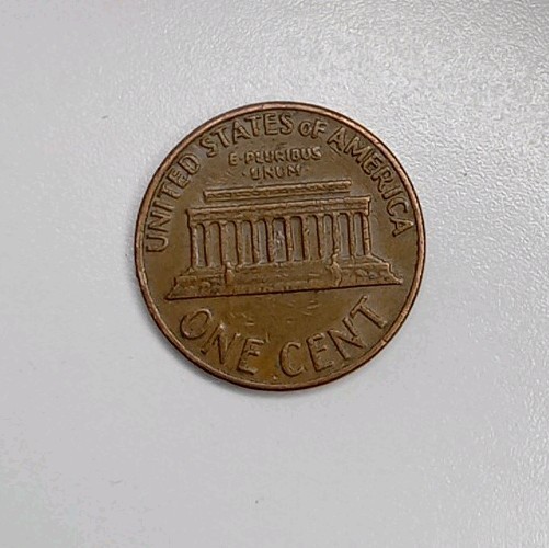 1969 D Lincoln Penny Floating Roof Missing FG Initials Error
