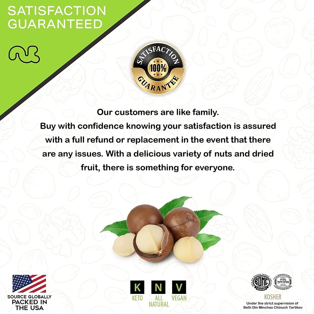 Freshly Roasted & Salted Macadamia Nuts Packed Fresh in...