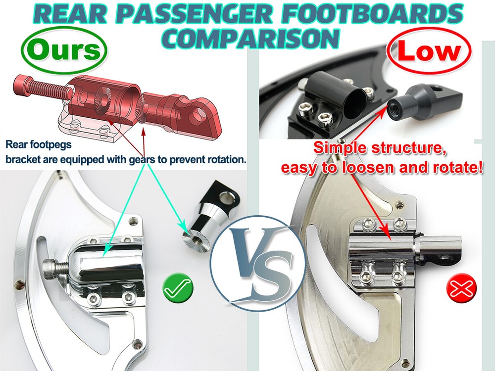 Floorboards w/ Shift Levers for Harley Touring/Softail