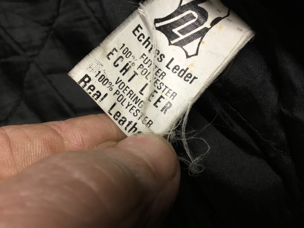 Vintage leather bikers jacket large