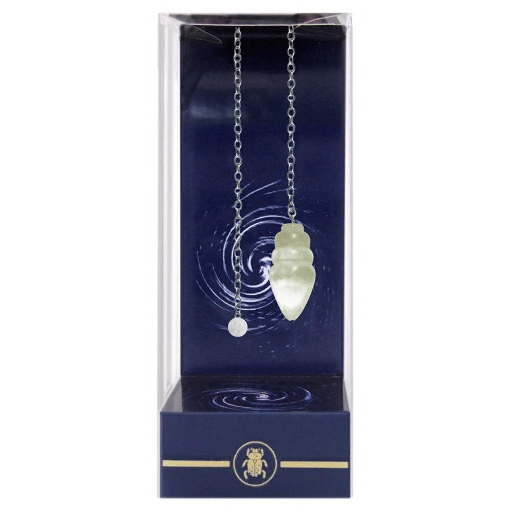 Classic Crystal Pendulum Lo Scarabeo Silver Chain Dowsing Tool