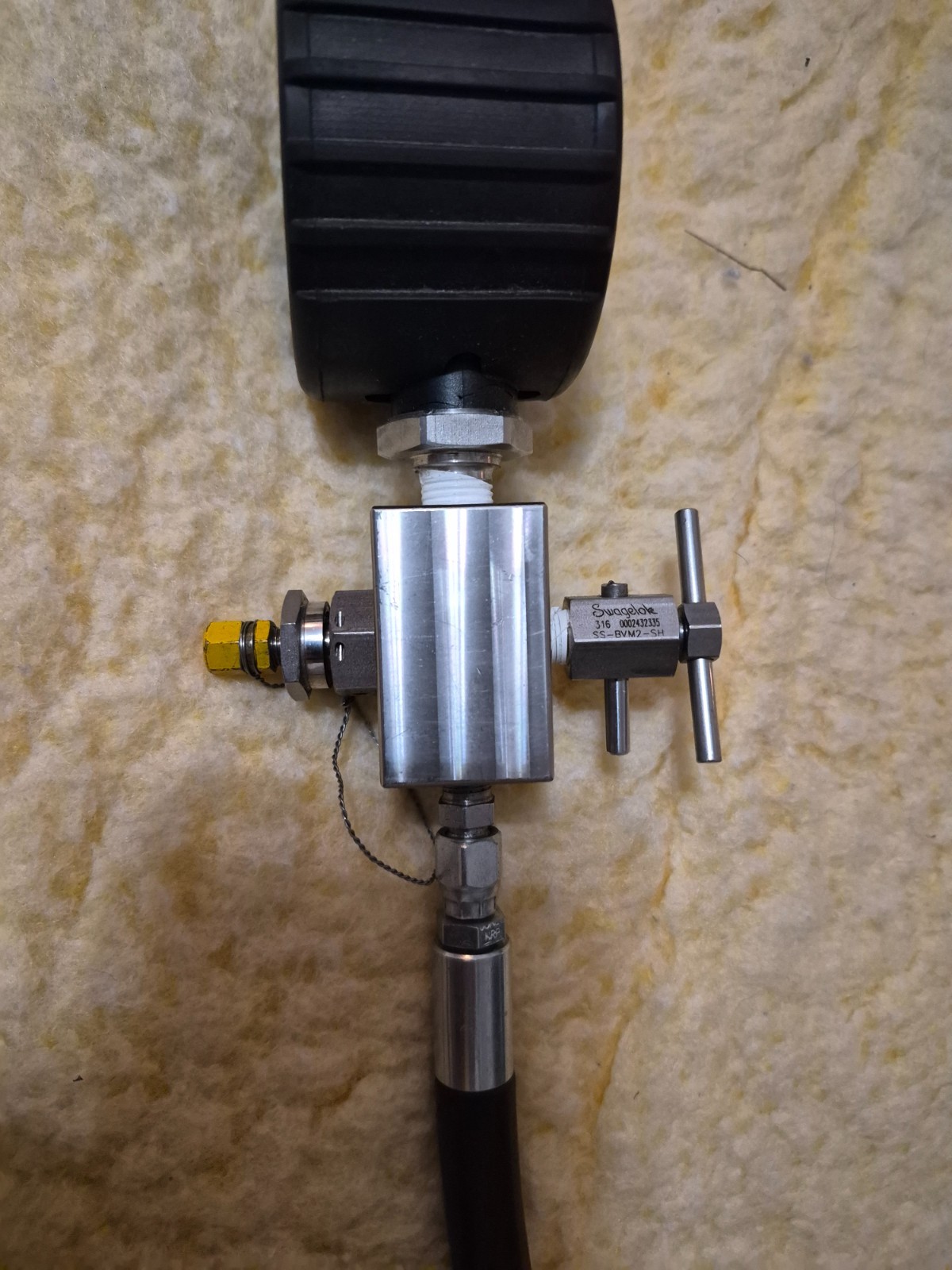 Ashcroft Digital Nitrogen High Pressure Gauge Assembly 0-3,000 psi Boeing