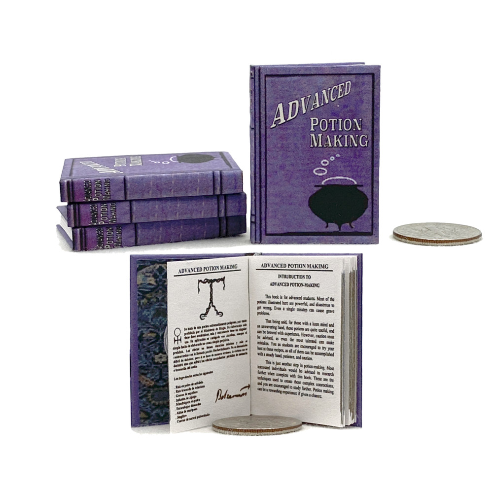 1:6 Scale ADVANCED POTION MAKING Magic Textbook Readable Book Harry Potter
