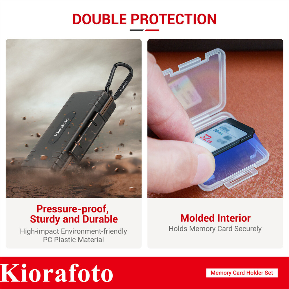 Clear Plastic Memory Card Case Holder Storage for 24 SD SDHC +18 Micro SD MSD TF