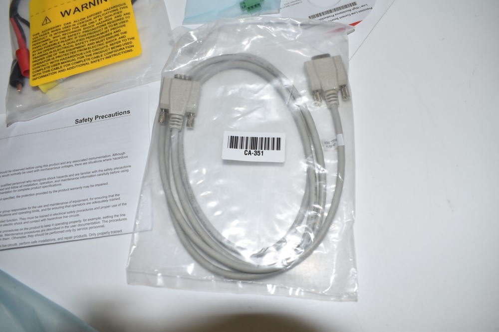 KEITHLEY CURRENT SOURCE KIT- 237-308-1E2 SPADE LUG CABLE- CA-351- DISC-NEW(UWN7)