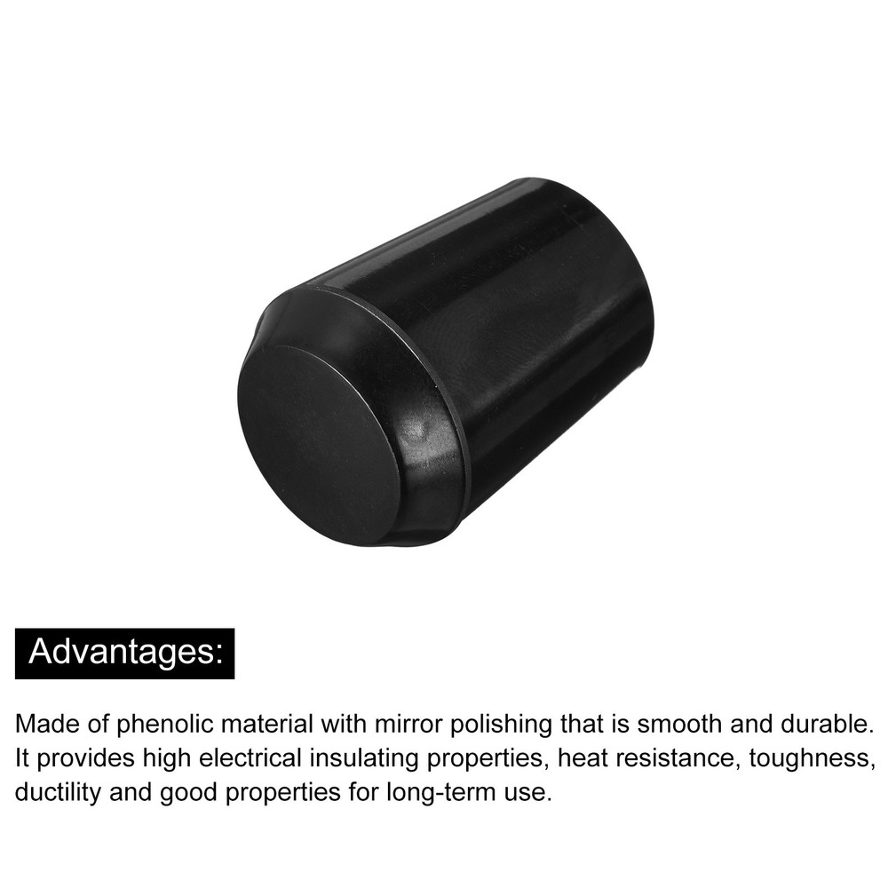 M10x32mm Female Threaded Hand Knobs Tapered Insert Handles for Mechanical, 2Pcs