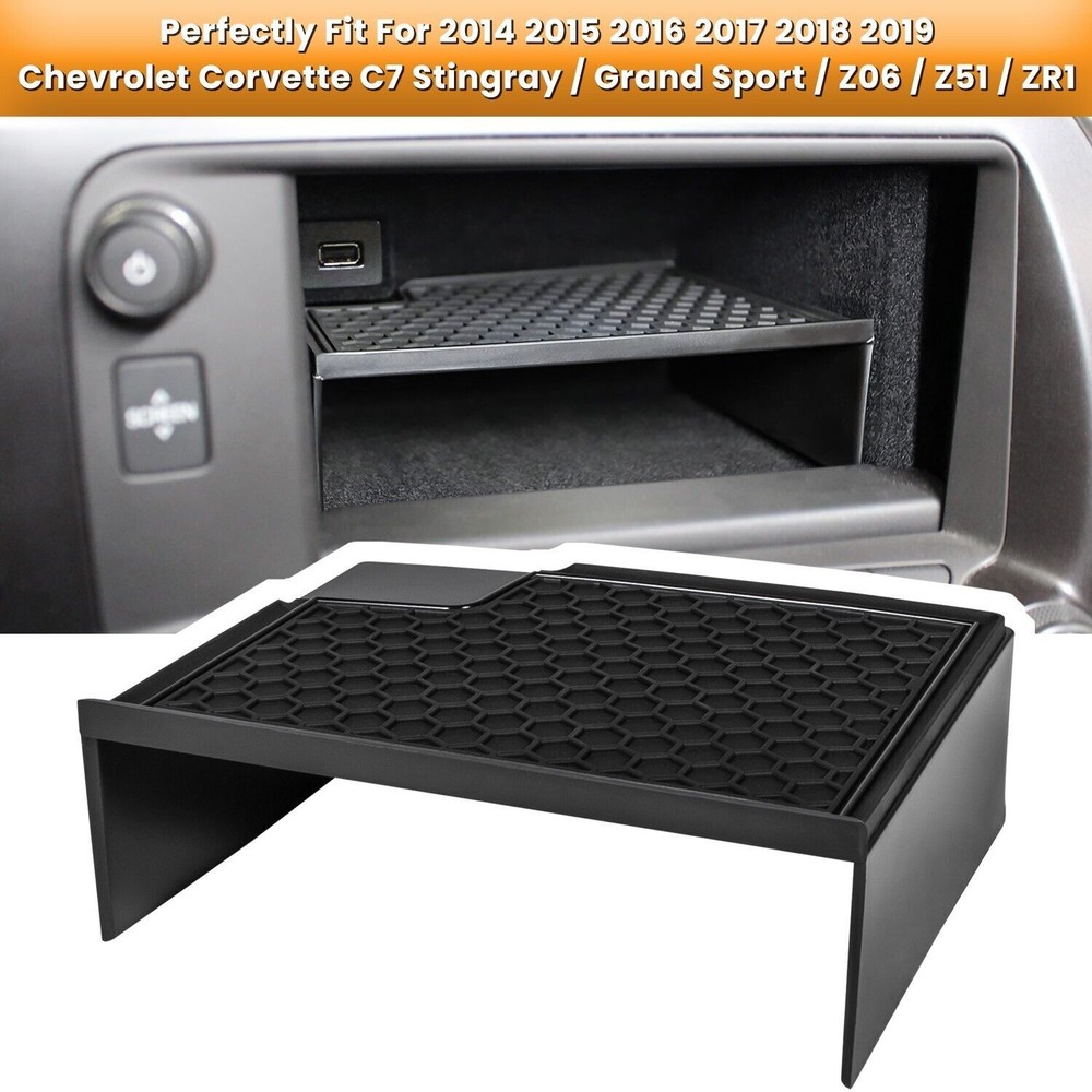 Dashboard Display Storage Bin Tray Holder Compatible for Chevrolet Corvette C7