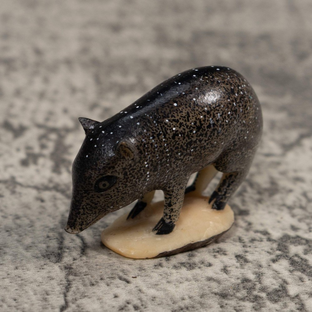 Rainforest Wild Pig Tagua Carving
