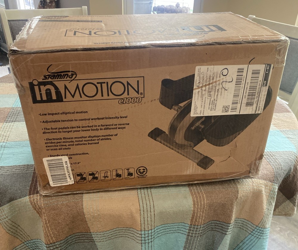 Stamina Inmotion E1000 Compact Lower Body Cardio Workout Strider Machine, Silver