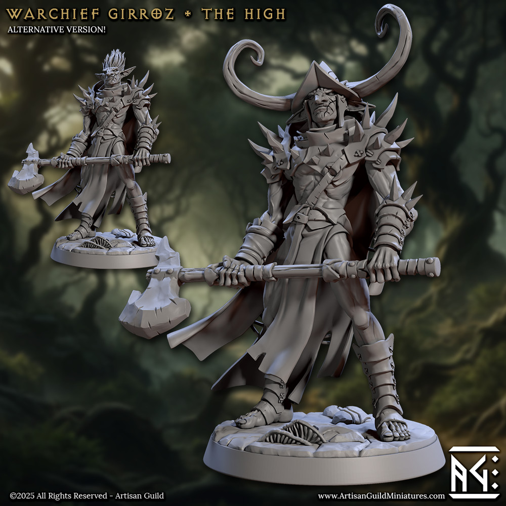 Warchief Girroz - The High by Artisan Guild | D&D | DND | Print on Demand |