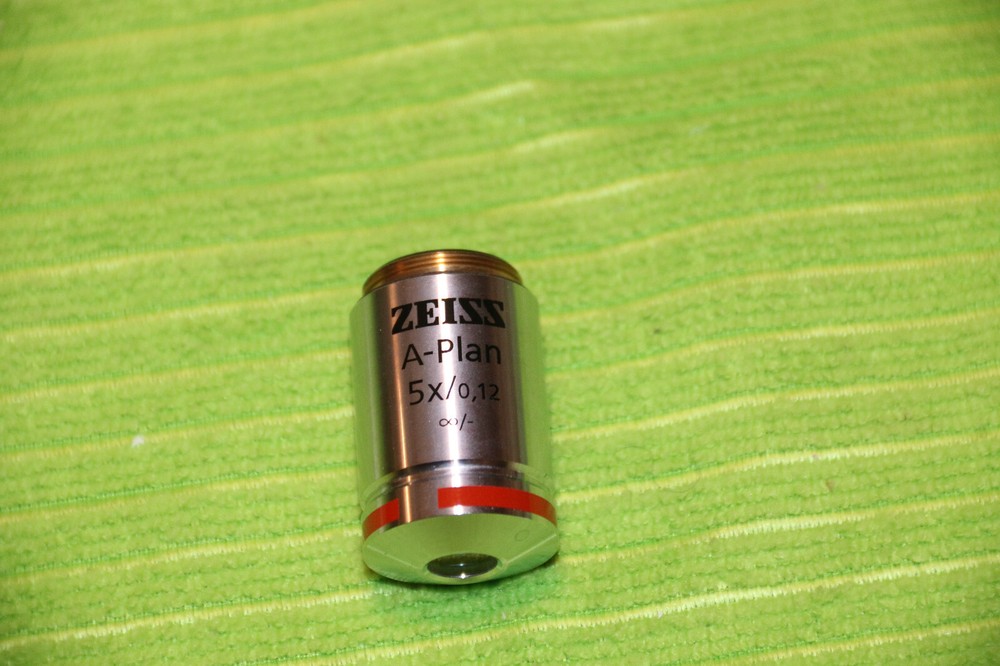 Zeiss Axioscope Microscope Objective A-Plan 5x 0.12 infinity #441020 (1)