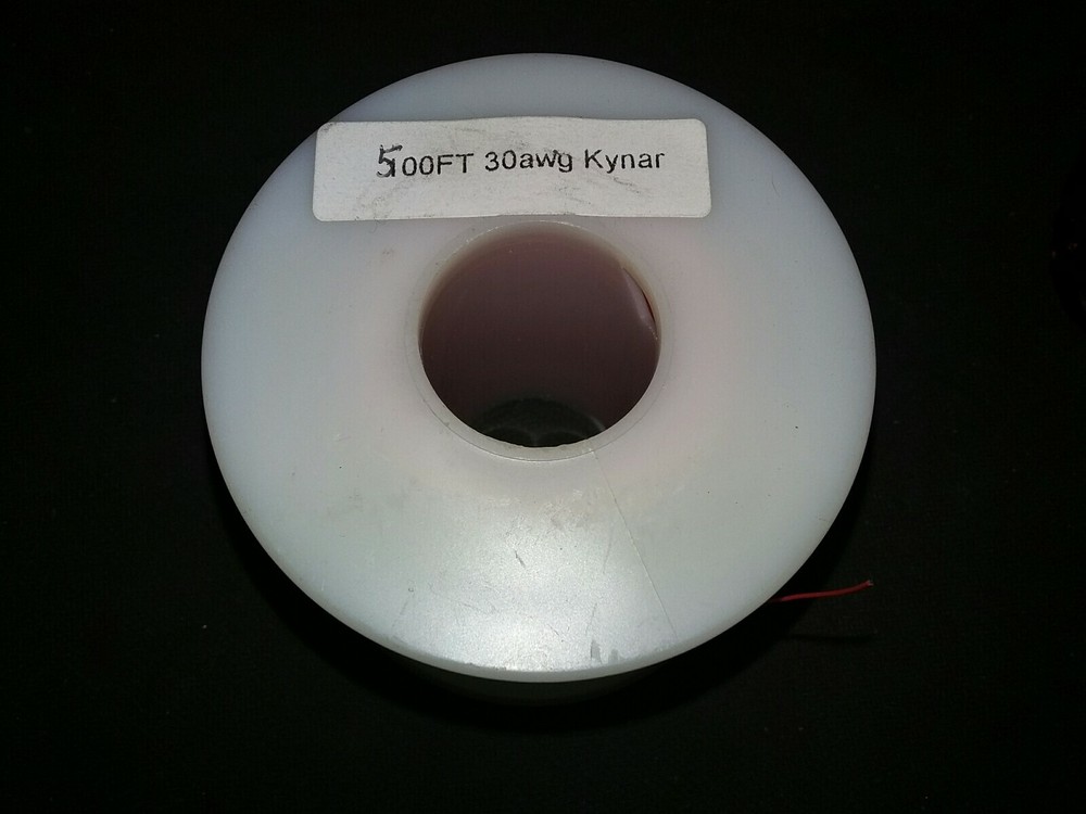 30 AWG Solid Kynar Wire UL1423 Black 500 ft Spool