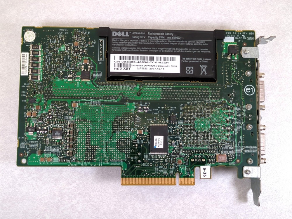 Dell PERC External SAS RAID Controller 256MB Cache - DM479 / UT568 / RF480