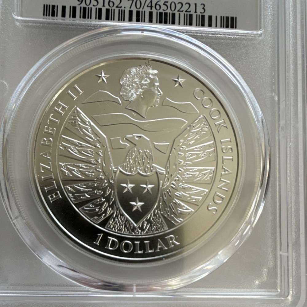 2021 Cook Islands Legacy Eagle Silver $1 PCGS MS70 First Strike