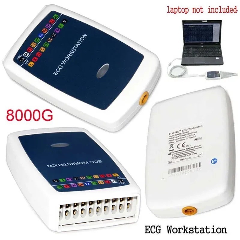 8000G Workstation System, 12 Lead Rest PC Based Portable ECG Machine