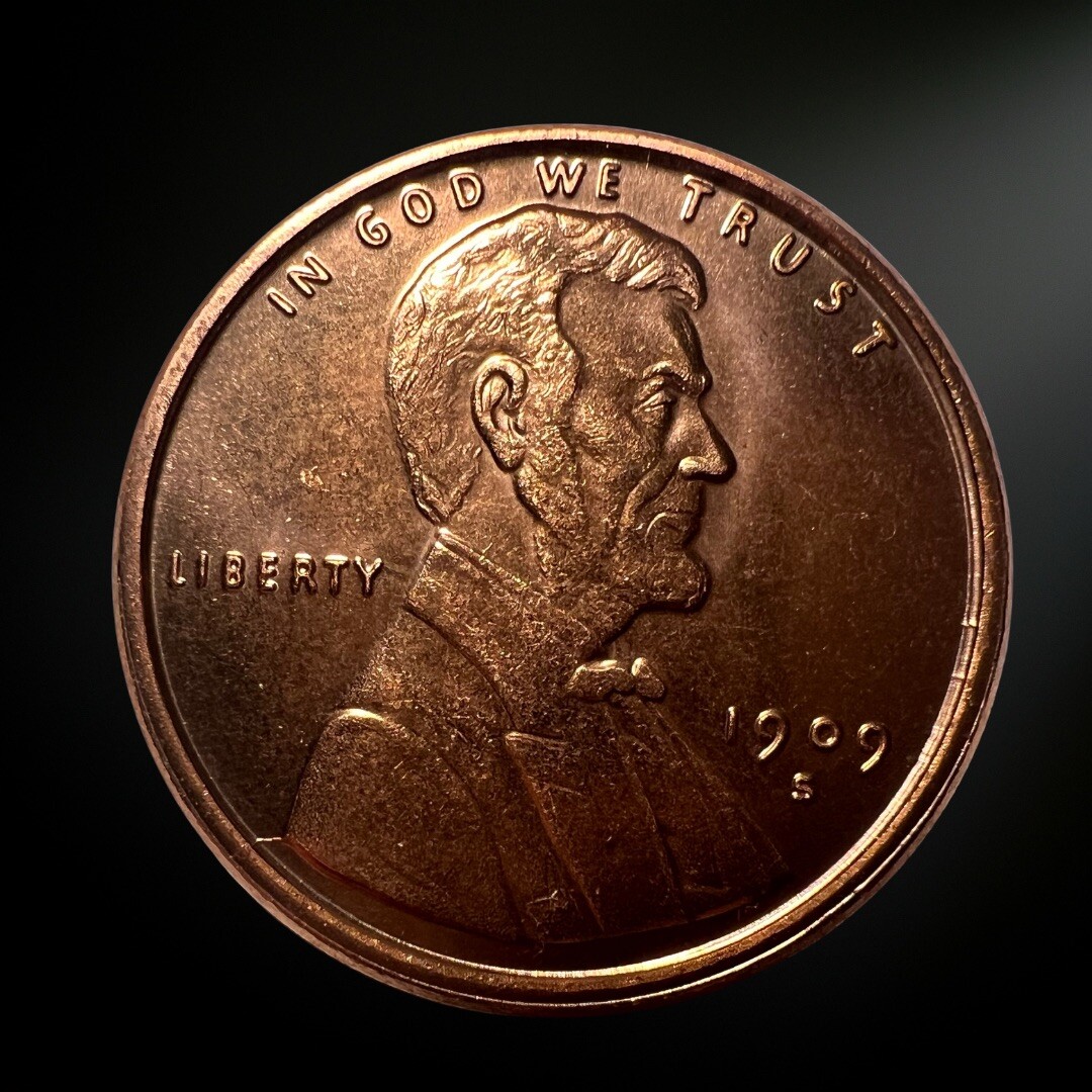 1 OZ 1909-S VDB Lincoln Wheat Cent Round .999 (BU) Copper Bullion
