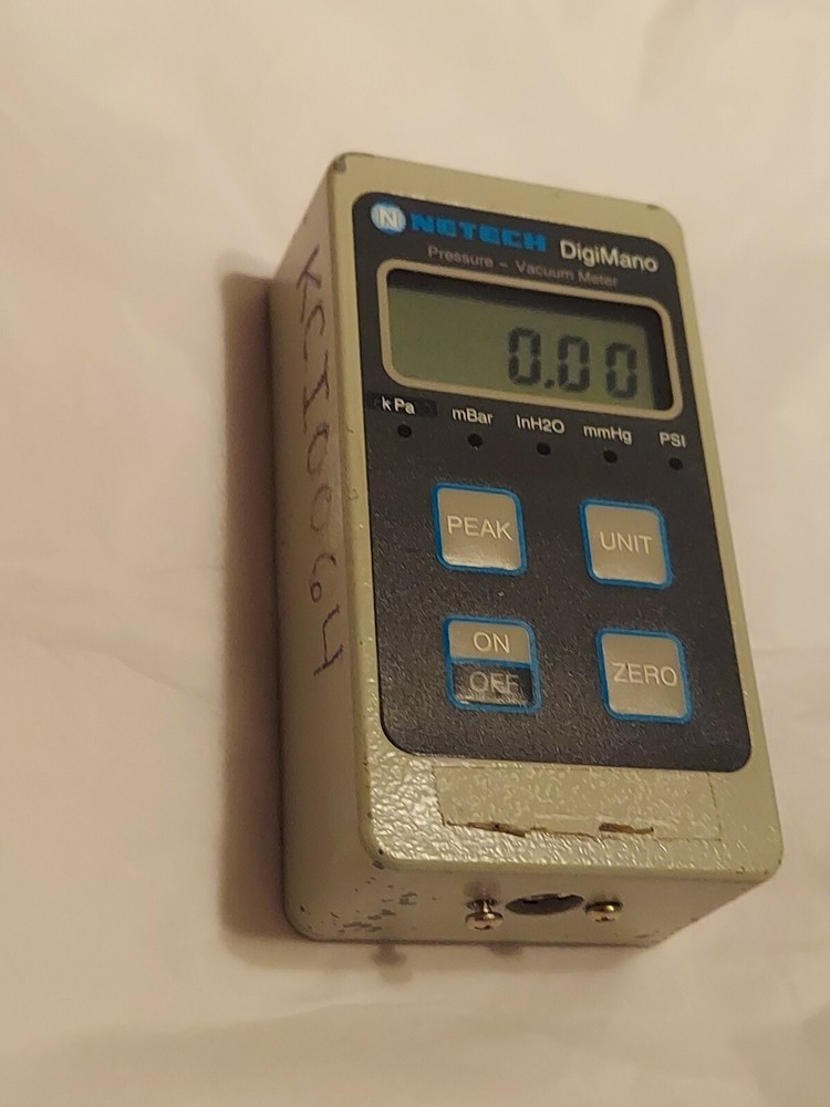NETECH Digimano Portable Digital Pressure Vacuum Meter Work with 9V Battery
