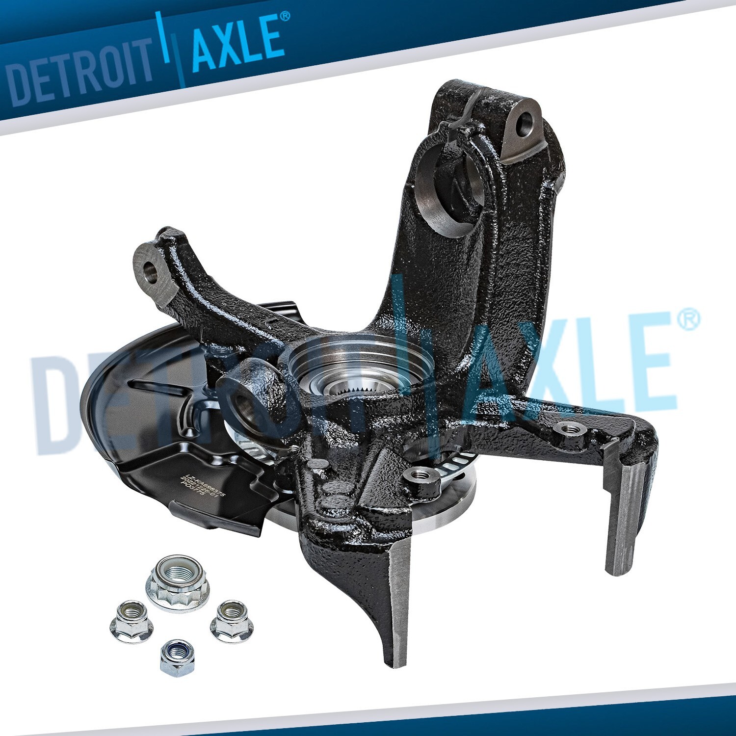 Front Left Knuckle & Wheel Hub Bearing for 1999 2000 - 2005 VW Beetle Golf Jetta