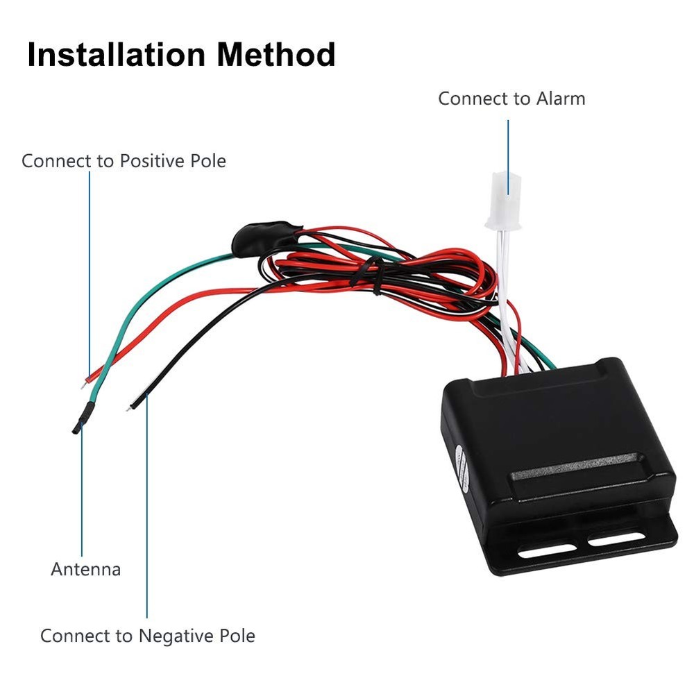 VGEBY Motorcycle Security Kit Anti-Theft Alarm System Remote Control Engine...