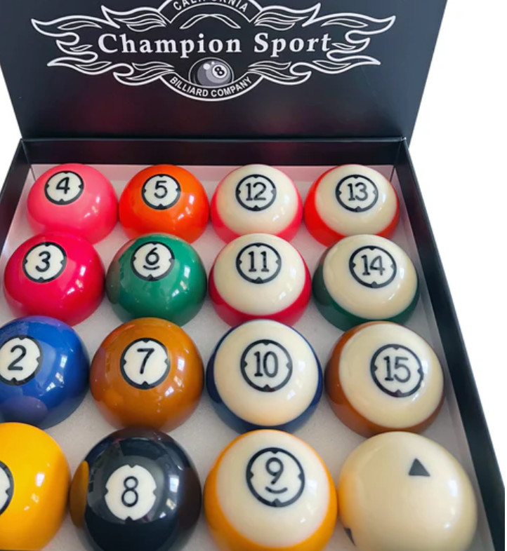Champion Arcos Pool Ball Kit -Including magic rack