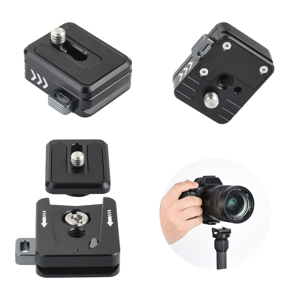 38mm Arca Swiss Quick Release Plate 1/4'' Screw Quick Setup Mount Compatible ...