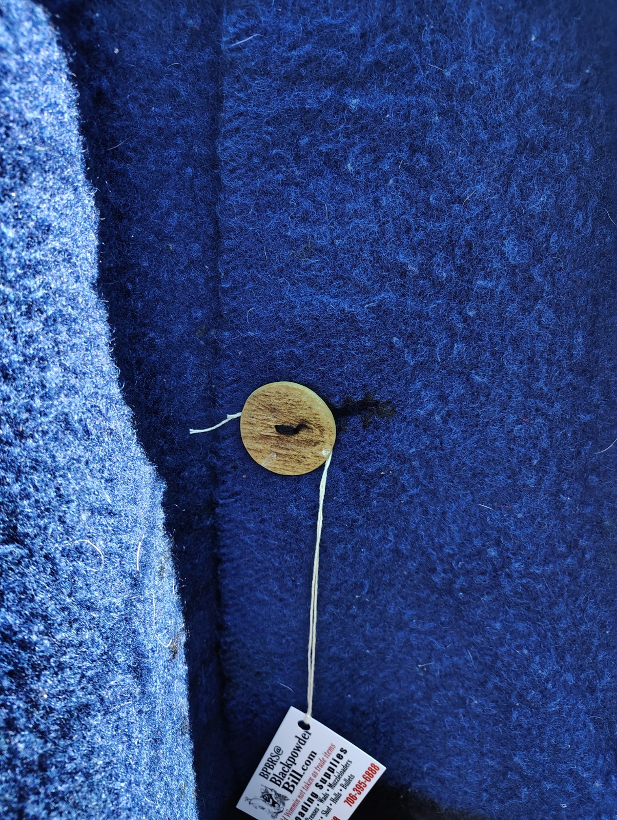 Rendezvous Blue Black Stripe Blanket Capote