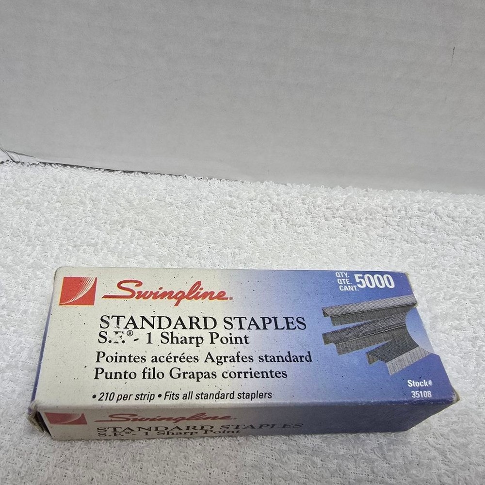 Swingline Standard Office Staples Blue White One Size