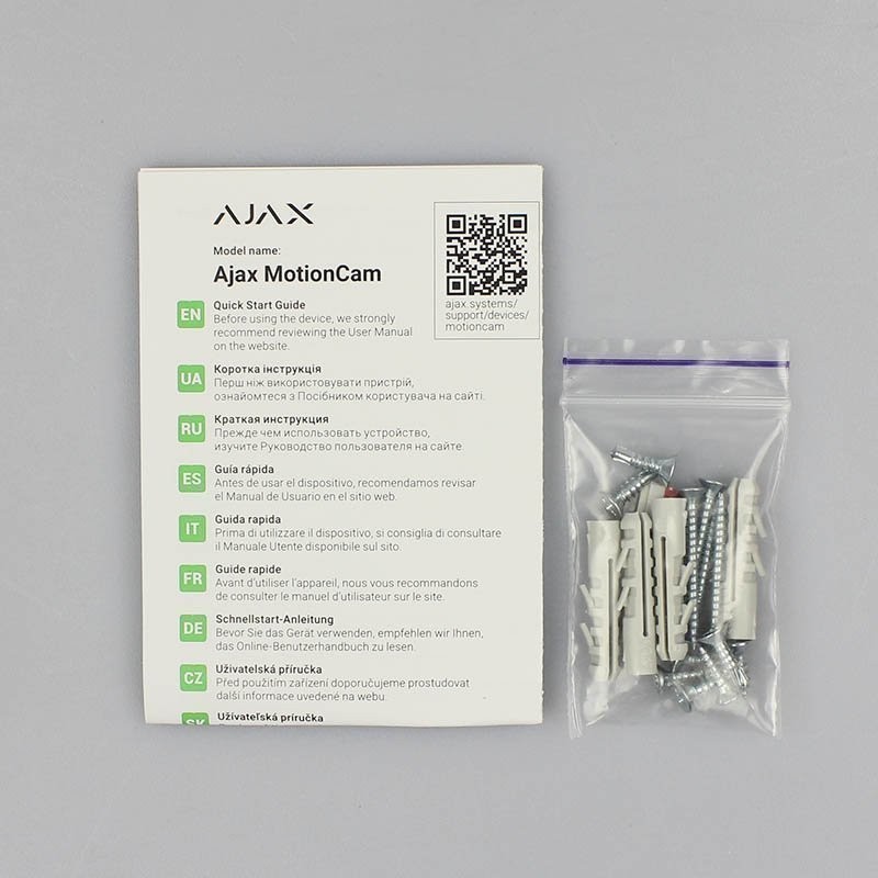 Wireless motion detector Ajax MotionCam HDR with camera (Black)