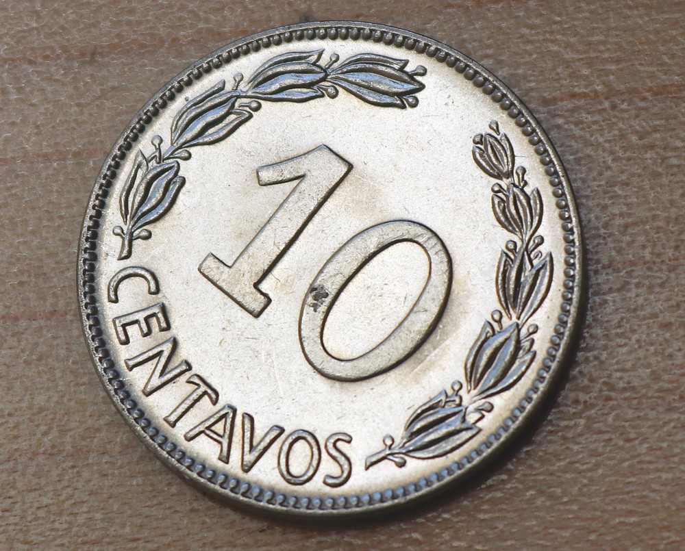 1968 Ecuador 10 Centavos