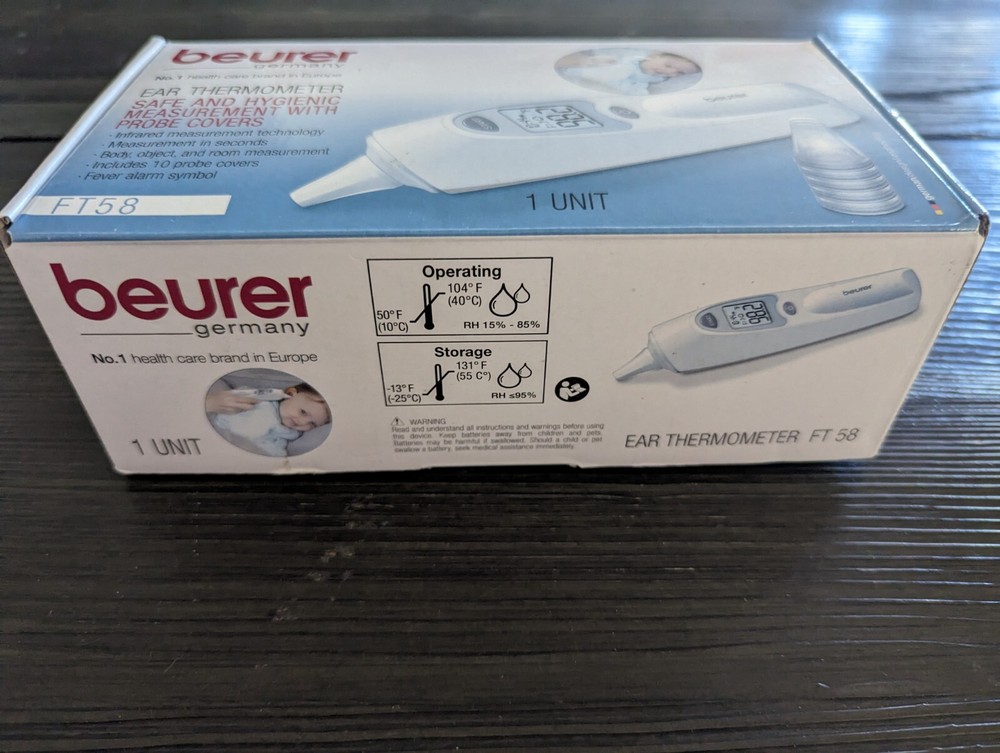 Beurer FT58 Electronic Digital Ear Thermometer with Memory
