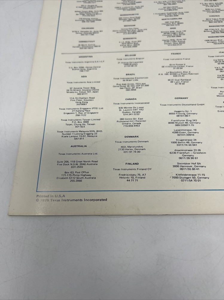 1976 Linear Circuits Cross Reference Guide From Texas Instruments TI Catalog
