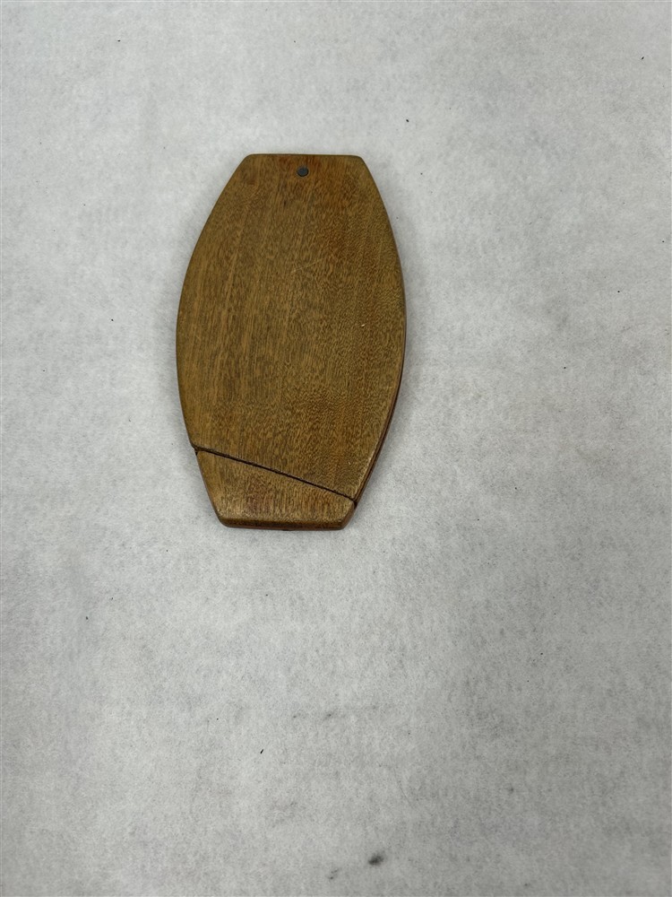 antique mirror folding travel Civil War wood case 5 x 3 x 3/8 original mid 1800