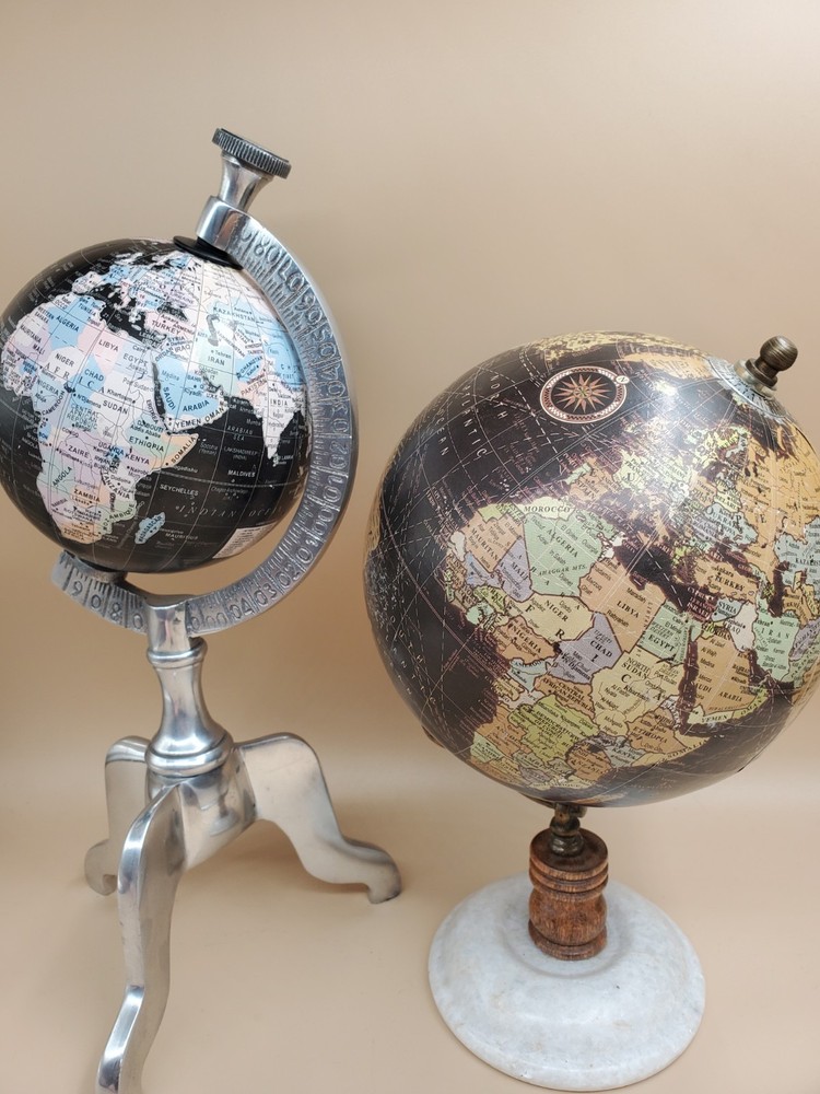 Globes Tabletop Spinning Earth Geographical Black