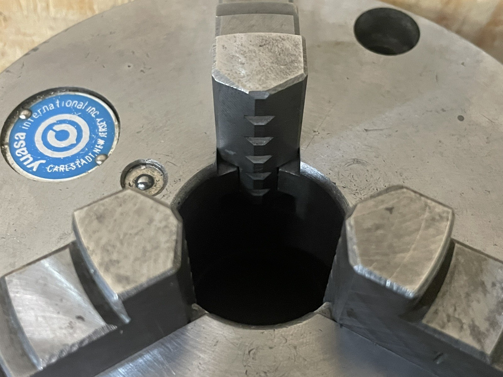 YUASA 5" 3 JAW LATHE CHUCK PLAIN BACK / ACCU-CHUCK