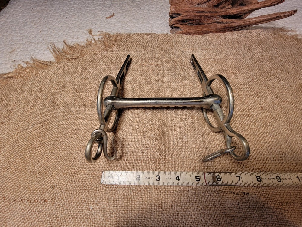 Antique Solid Nickel Horse Bit