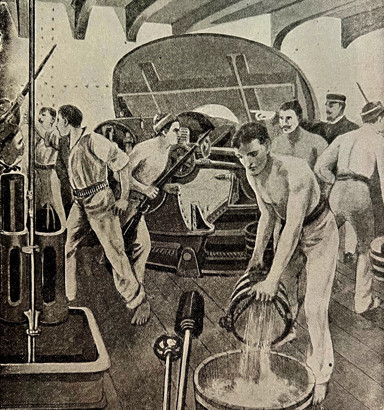 Turret Of Battleship Olympia Manila Bay Spanish War 1899 Victorian Print DWV7C