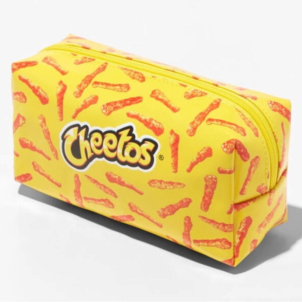 Yellow Cheetos Makeup Bag
