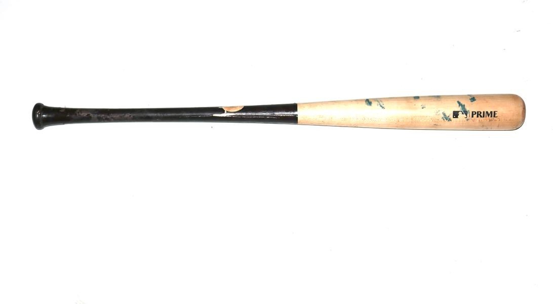 LUKE WADDELL GWINNETT STRIPERS GAME USED LOUISVILLE SLUGGER C271S BAT BRAVES