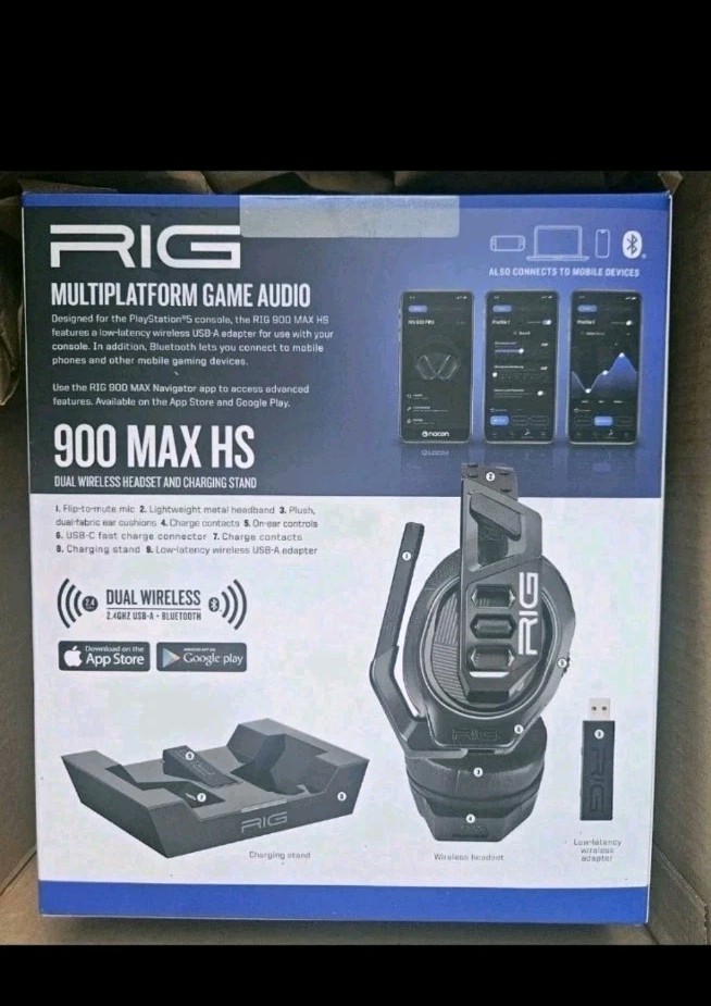 RIG 900 MAX HS Multi-Platform Dual Wireless Gaming Headset (New)