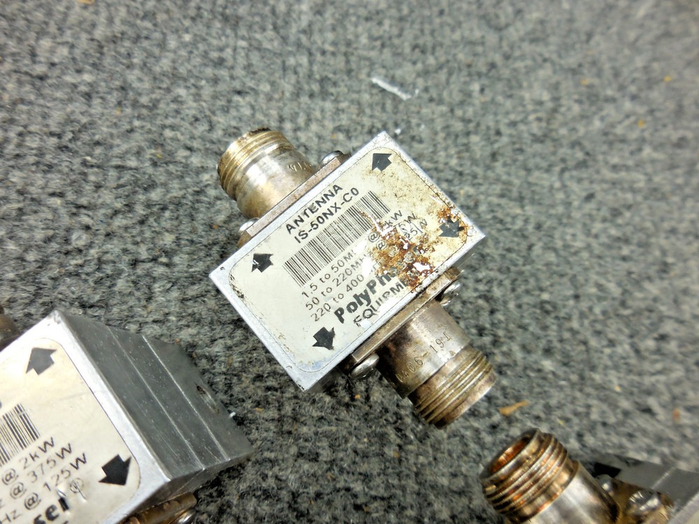 (4) Polyphaser IS-50NX-C0 Flange Mount Impulse Arrestor