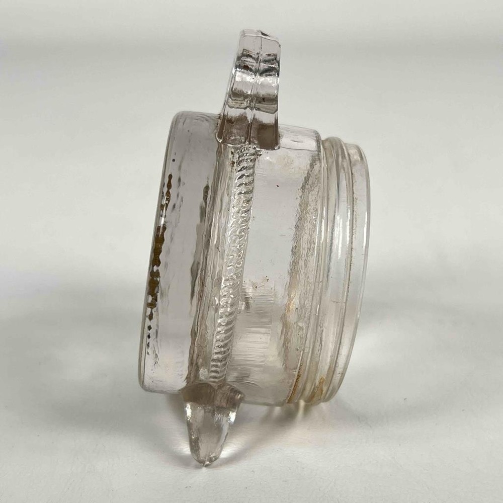 Antique 1916 E & A Glass Alarm Clock Candy Container - No Back